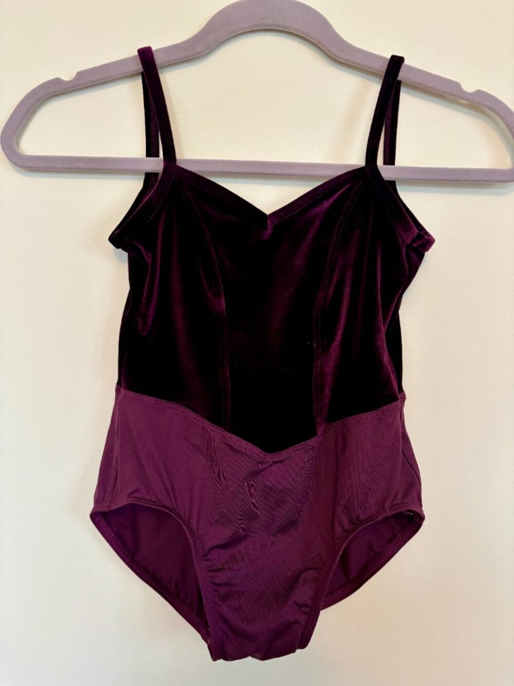 Suffolk Jewelry Box Collection V Front Camisole Leotard Petite Adult Garnet - Picture 2 of 7